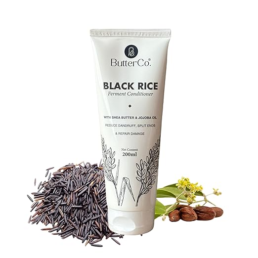 ButterCo. Black Rice Water Conditioner For Curly Dry Frizzy Hair - 200ml - Butterco